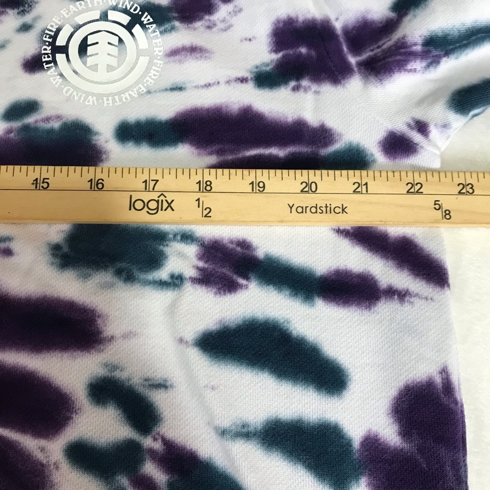 Element Seal BP TD Hoodie Men’s Sz L Tie Dye Multicolor Kangaroo Pocket Pullover - Picture 9 of 16